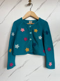 Frugi Blue Star Design Cardigan Age 3-4 Years