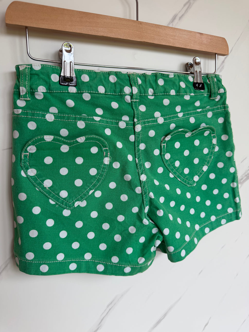 Boden Green Polka Dot Shorts Age 12 Years