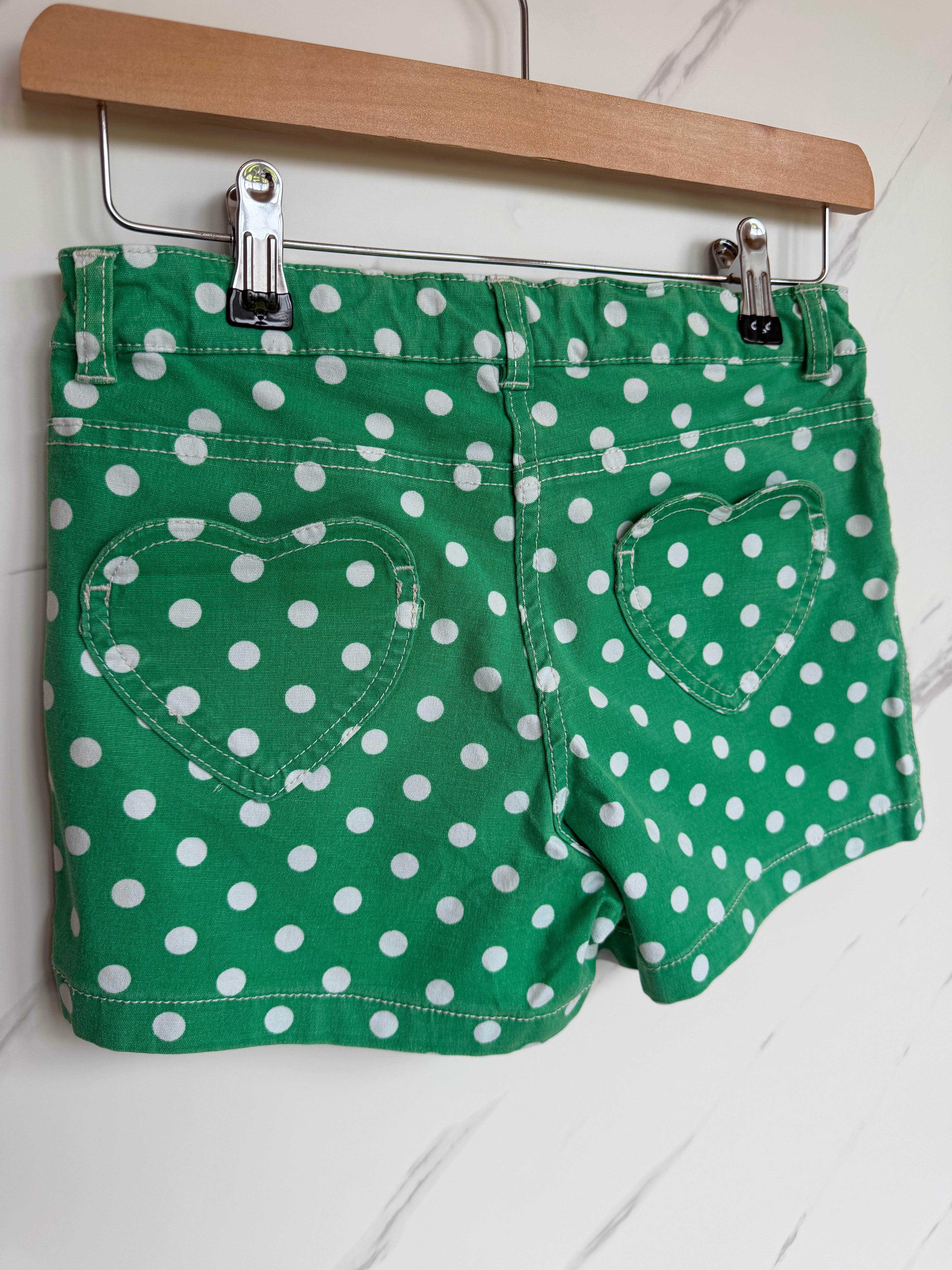 Boden Green Polka Dot Shorts Age 12 Years