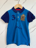 Joules Turquoise & Navy Polo Shirt Age 5 Years