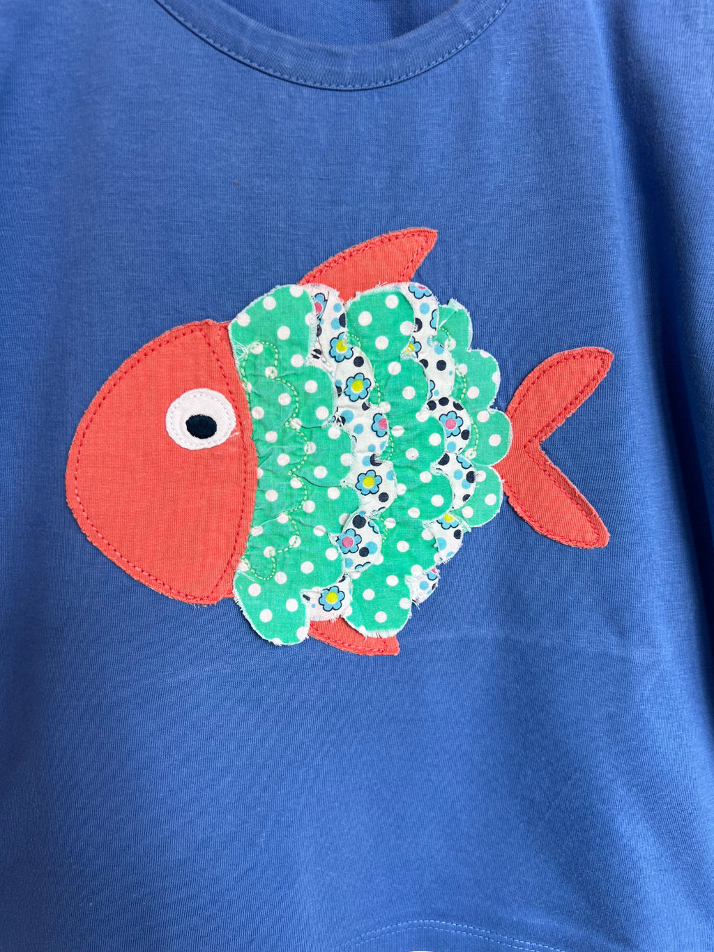 Boden Blue Goldfish T-Shirt Age 4-5 Years
