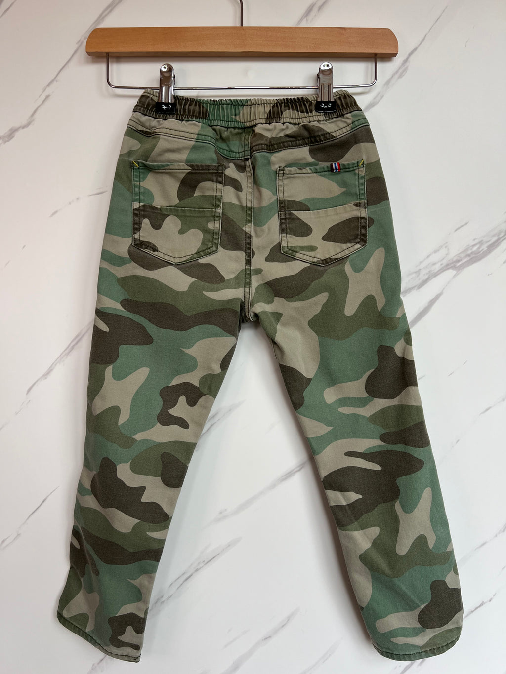 Boden Green Camouflage Trousers Age 6 Years