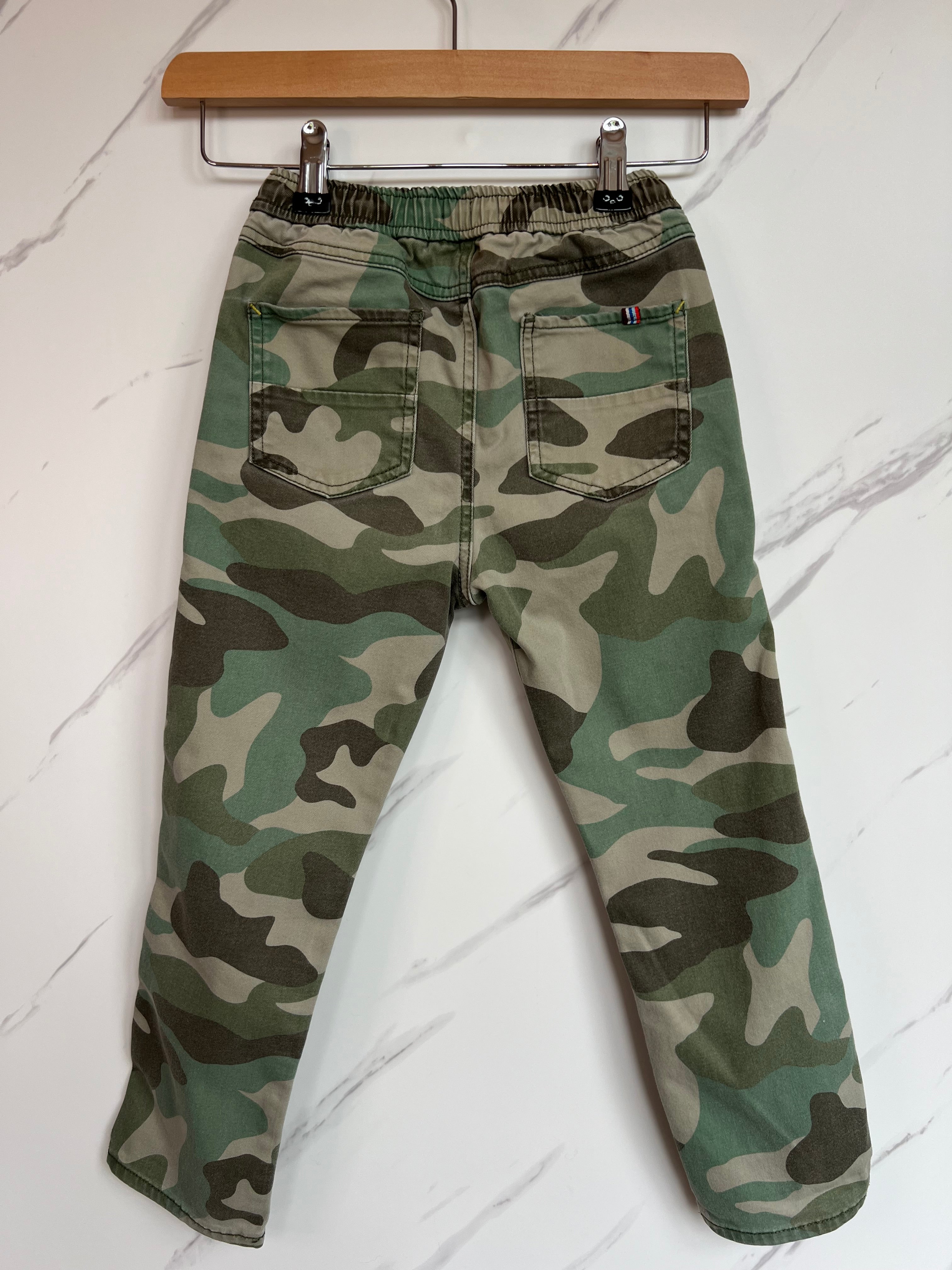 Boden Green Camouflage Trousers Age 6 Years