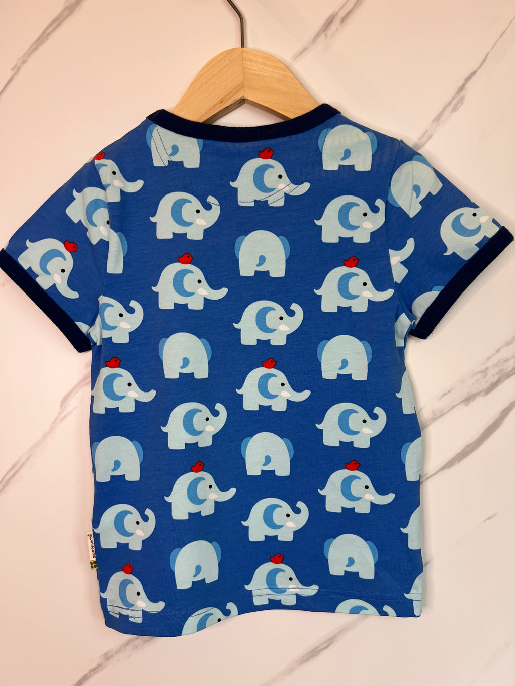 Maxomorra Blue Elephant T-Shirt Age 3-4 Years