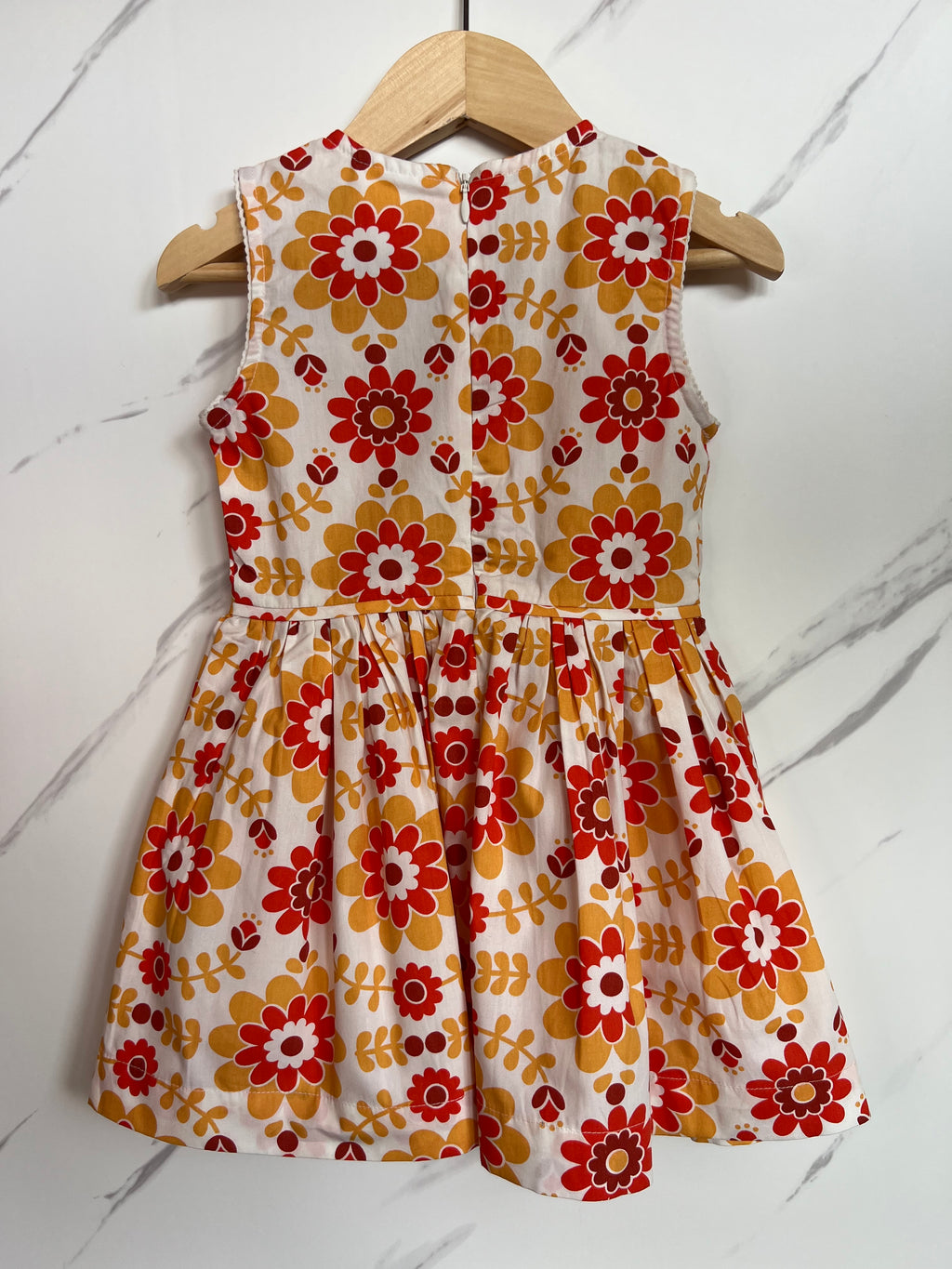 Kite Yellow and Orange Floral Dress Age 2 Years