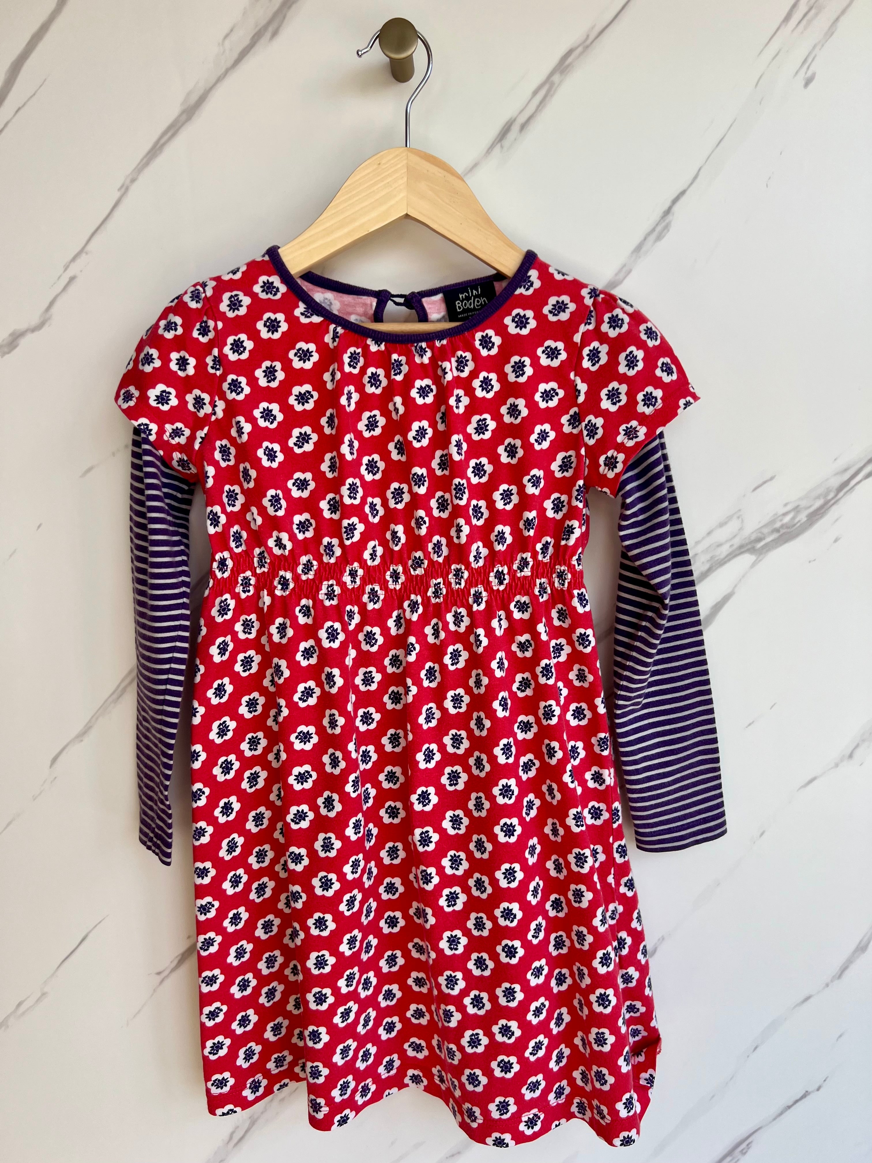Boden Long Sleeved Jersey Dress Age 5-6 Years