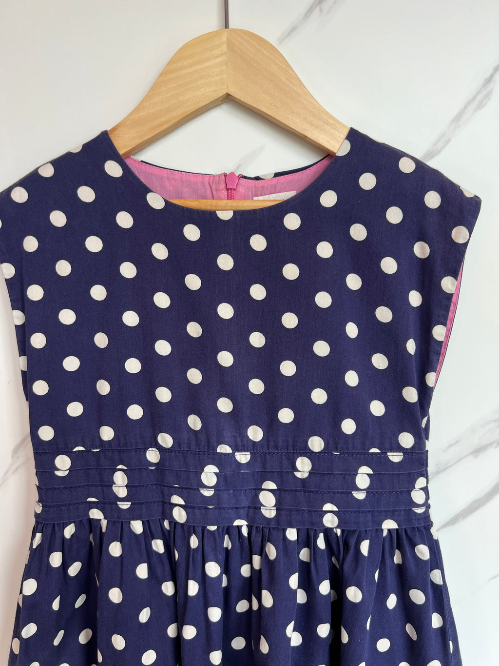 Boden Navy Polka Dot Dress Age 5-6 Years