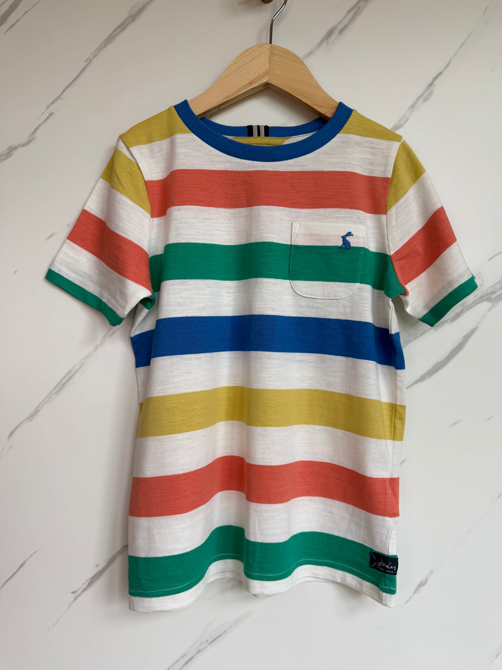 Joules Coloured Striped T-Shirt Age 8 Years