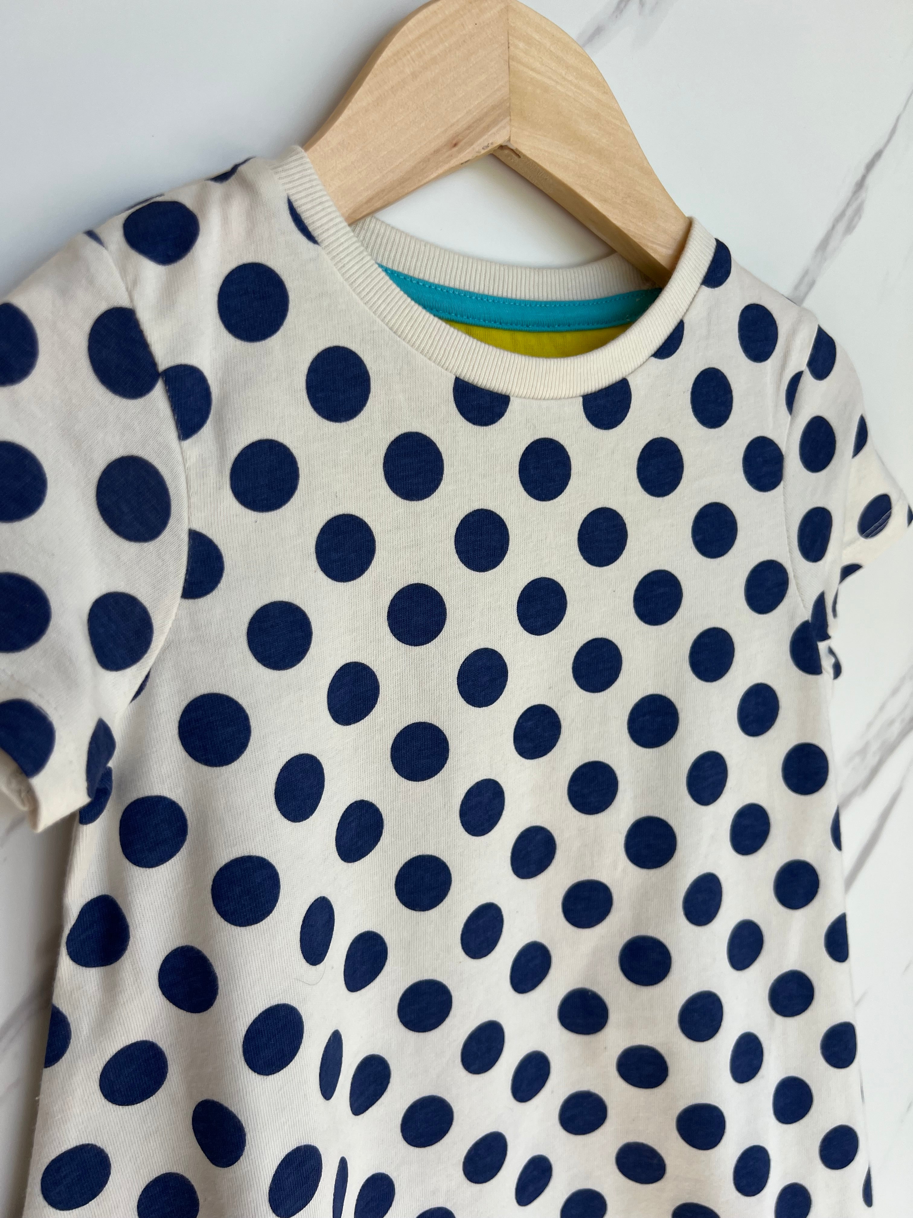 Boden Blue Polka Dot Dress Age 3-4 Years