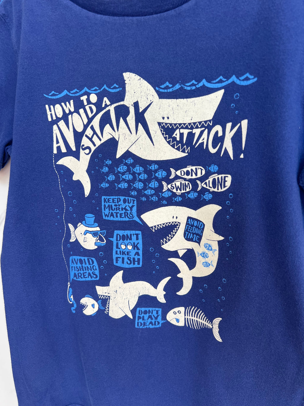 Joules Blue Shark Attack T-Shirt Age 9-10 Years