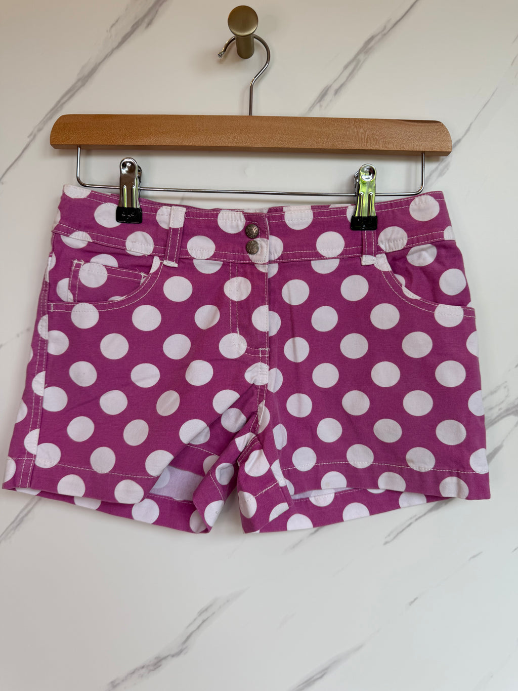 Boden Purple Polka Dot Shorts Age 11-12 Years