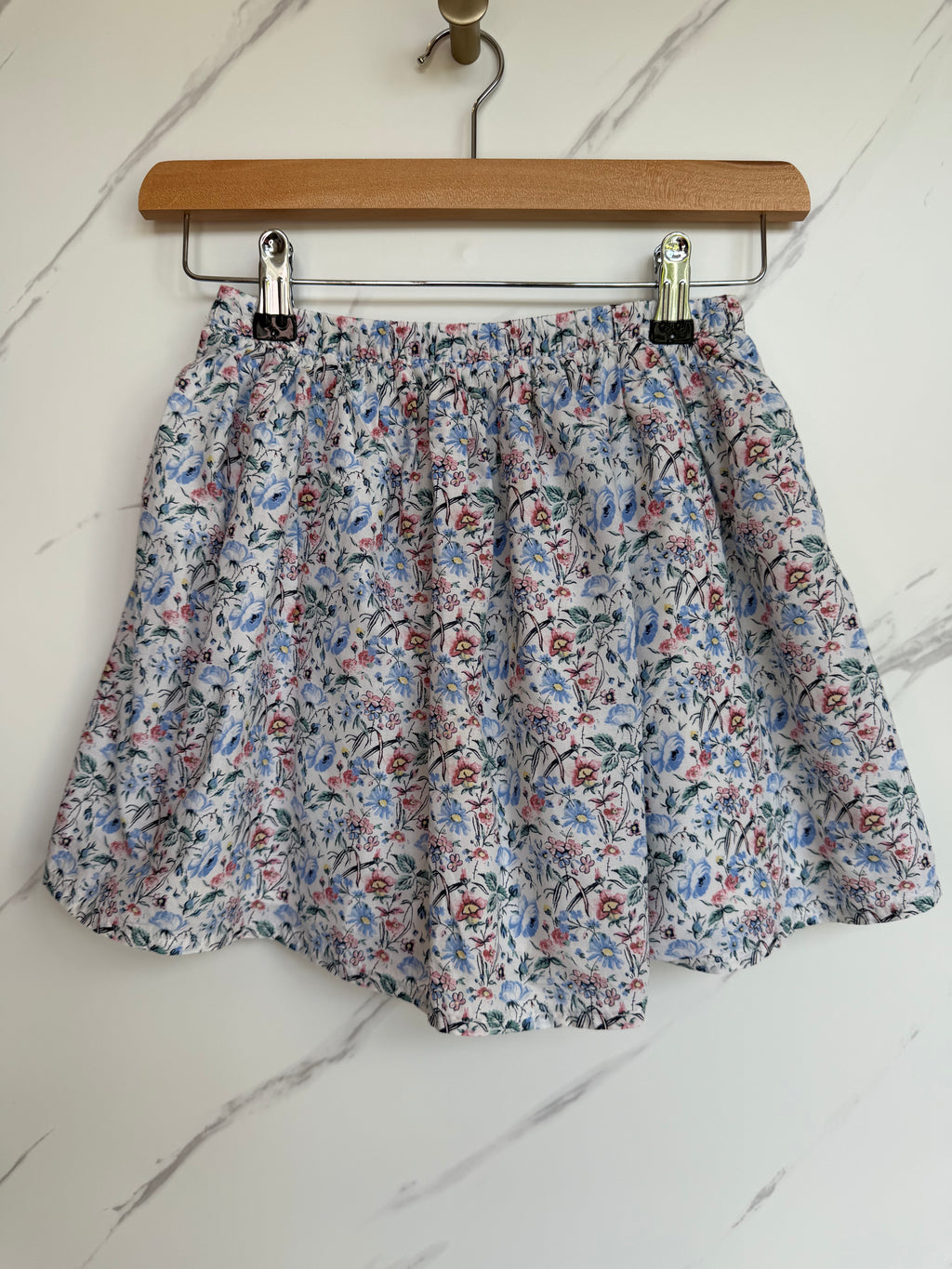 Gap Blue & Pink Floral Summer Skirt Age 8 Years