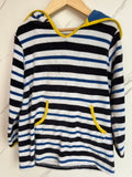 FatFace Striped Hooded Towelling Swim Robe Age 5-6 Years