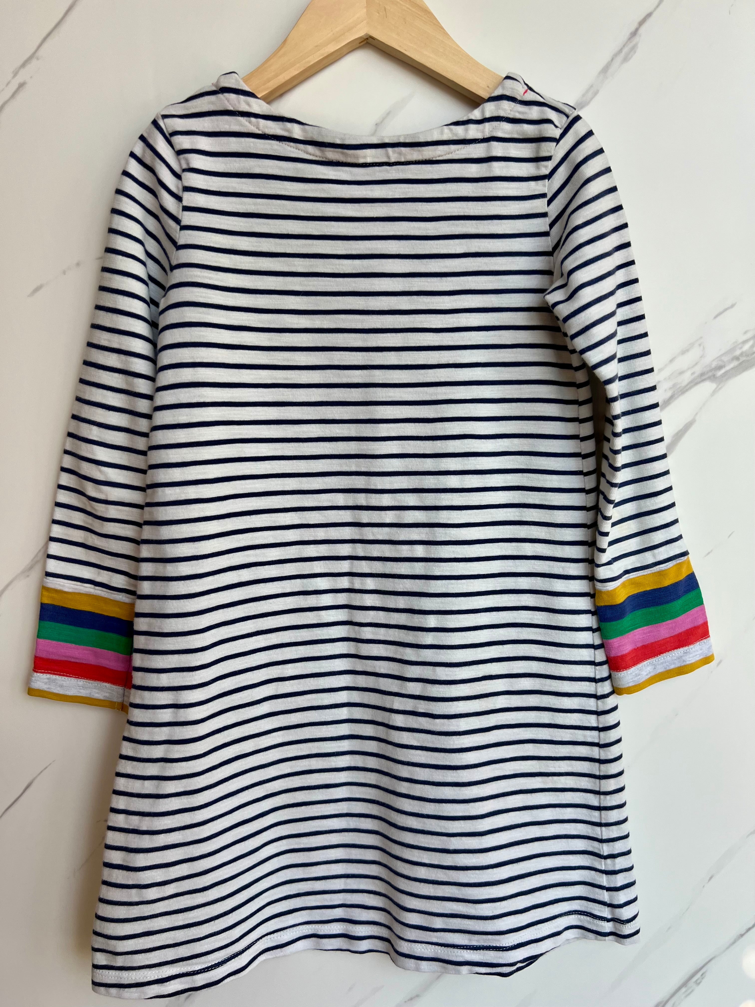 Boden Striped Tunic Dress Age 6-7 Years