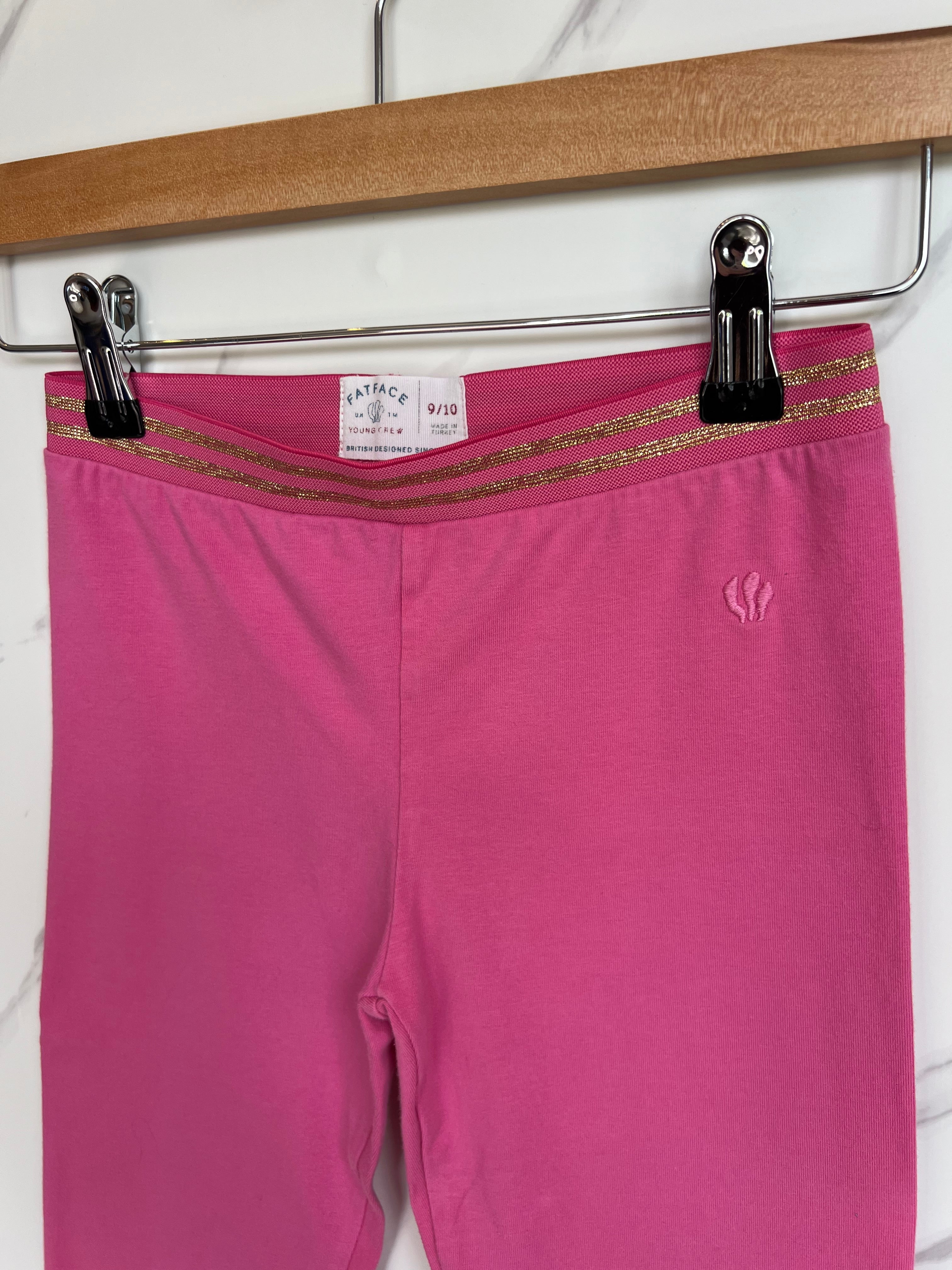 Fatface Pink Leggings Age 9-10 Years
