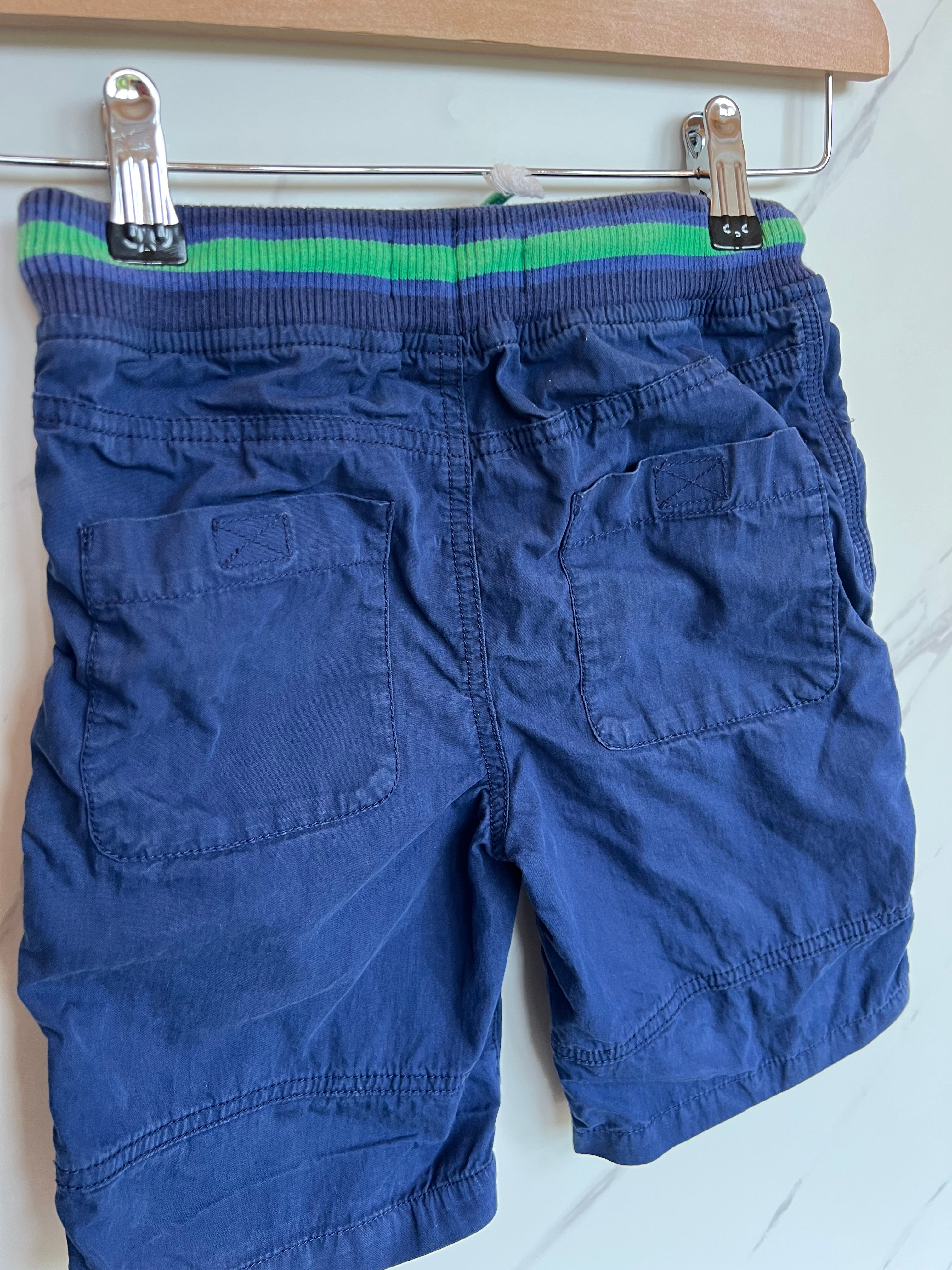 Boden Navy Shorts with Zip Pockets Age 7 Years