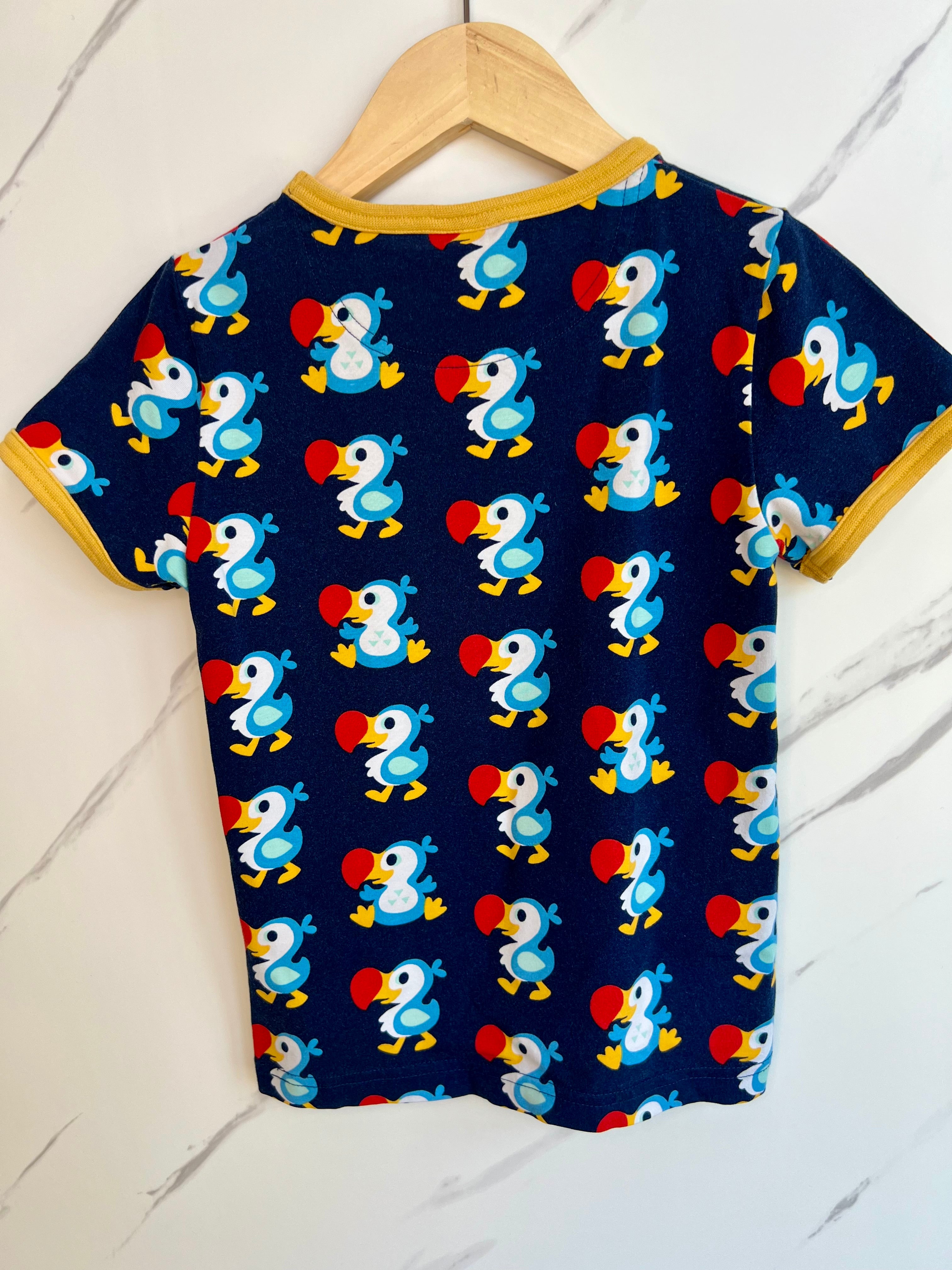 Maxomorra Navy Dodo T-Shirt Age 5-6 Years