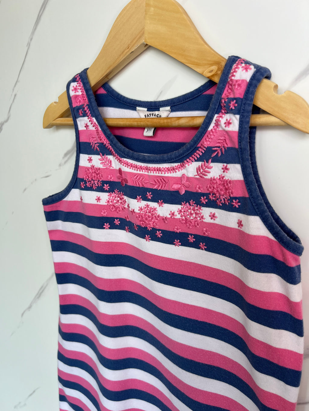Fatface Striped Jersey Dress Age 6-7 Years
