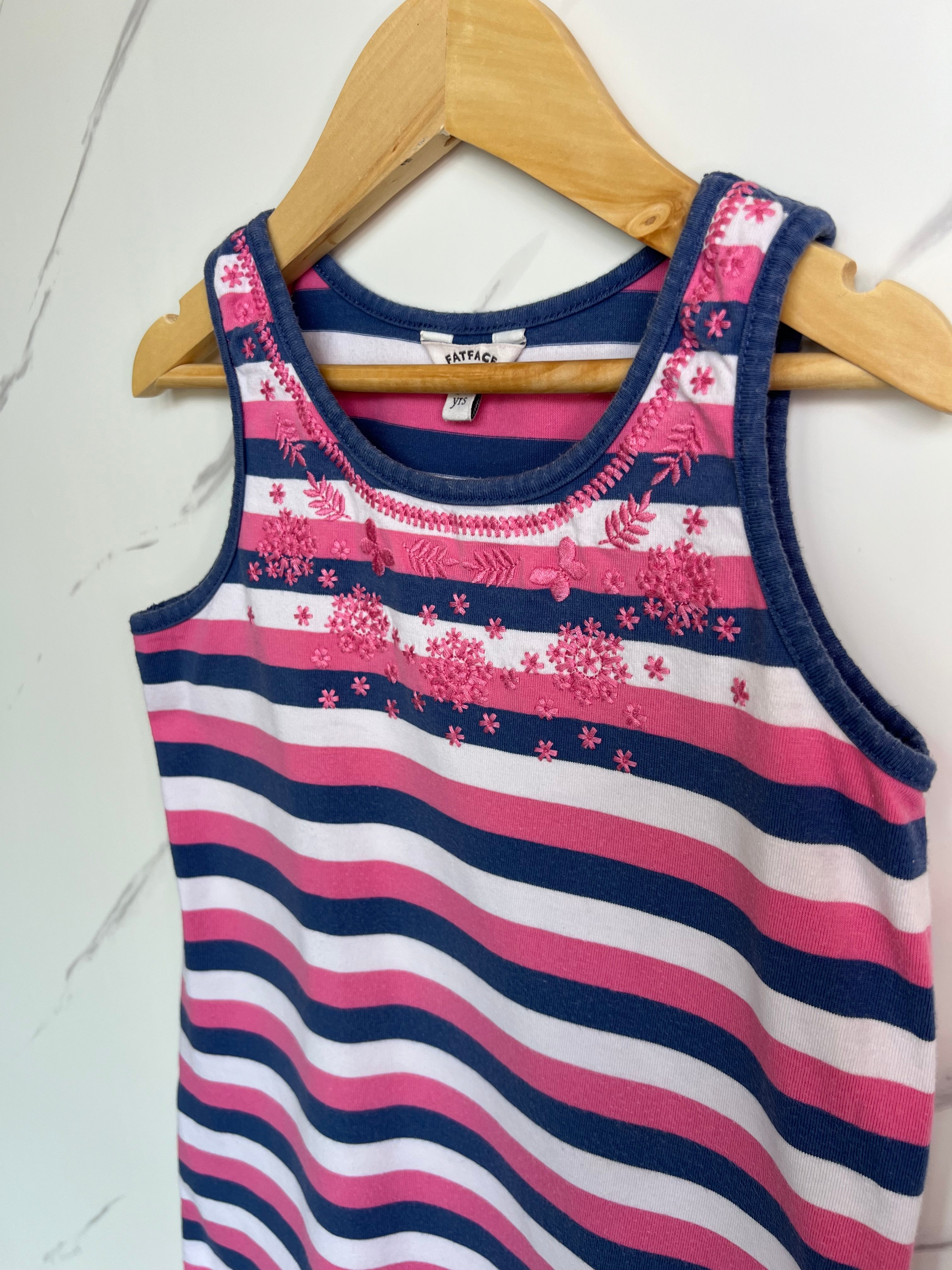 Fatface Striped Jersey Dress Age 6-7 Years