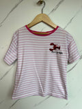 John Lewis Pink Striped Lobster T-Shirt Age 6 Years