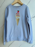 Joules Pale Blue Ice Cream Cone Sweatshirt Age 11-12 Years