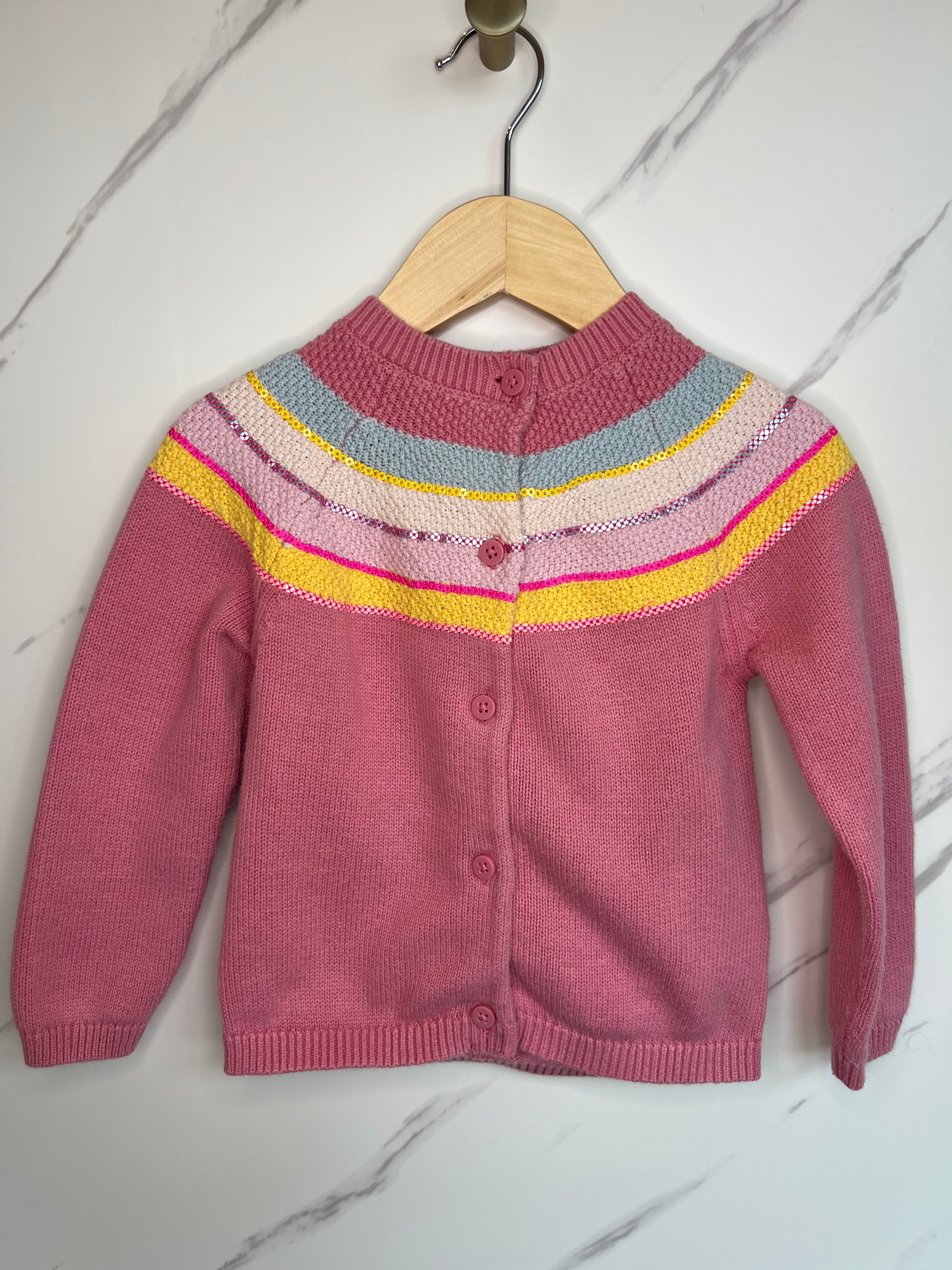 M&S Pink Cardigan Age 3-4 Years