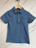 Joules Blue Striped Polo Shirt Age 5 Years