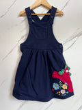 Jojo Maman Bebe Navy Dinosaur Pinafore Age 3-4 Years