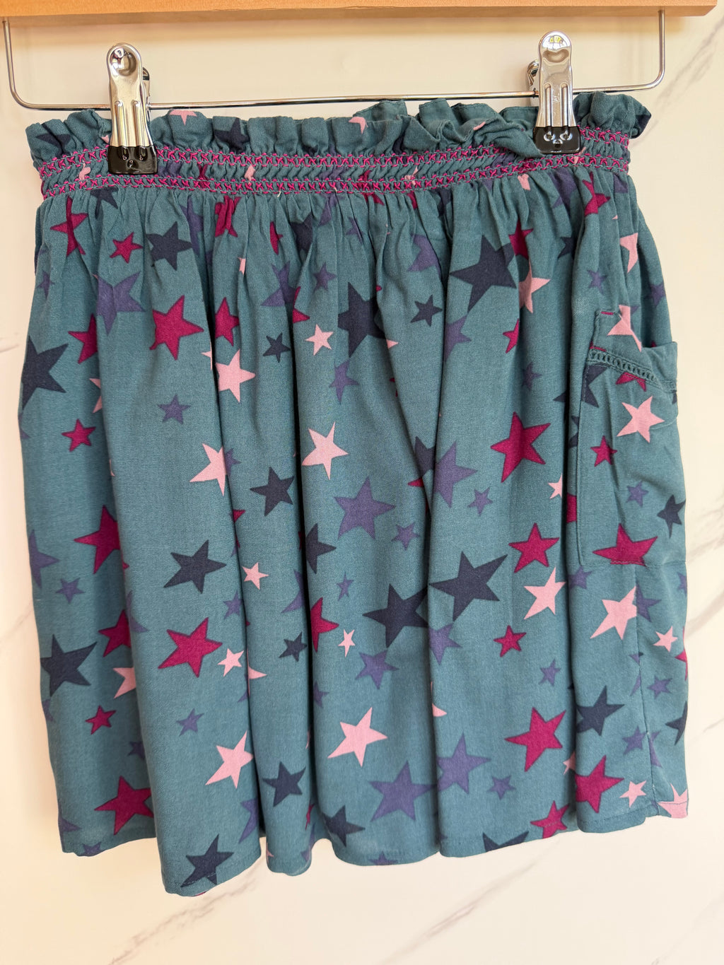 Fatface Blue Star Design Skirt Age 7-8 Years
