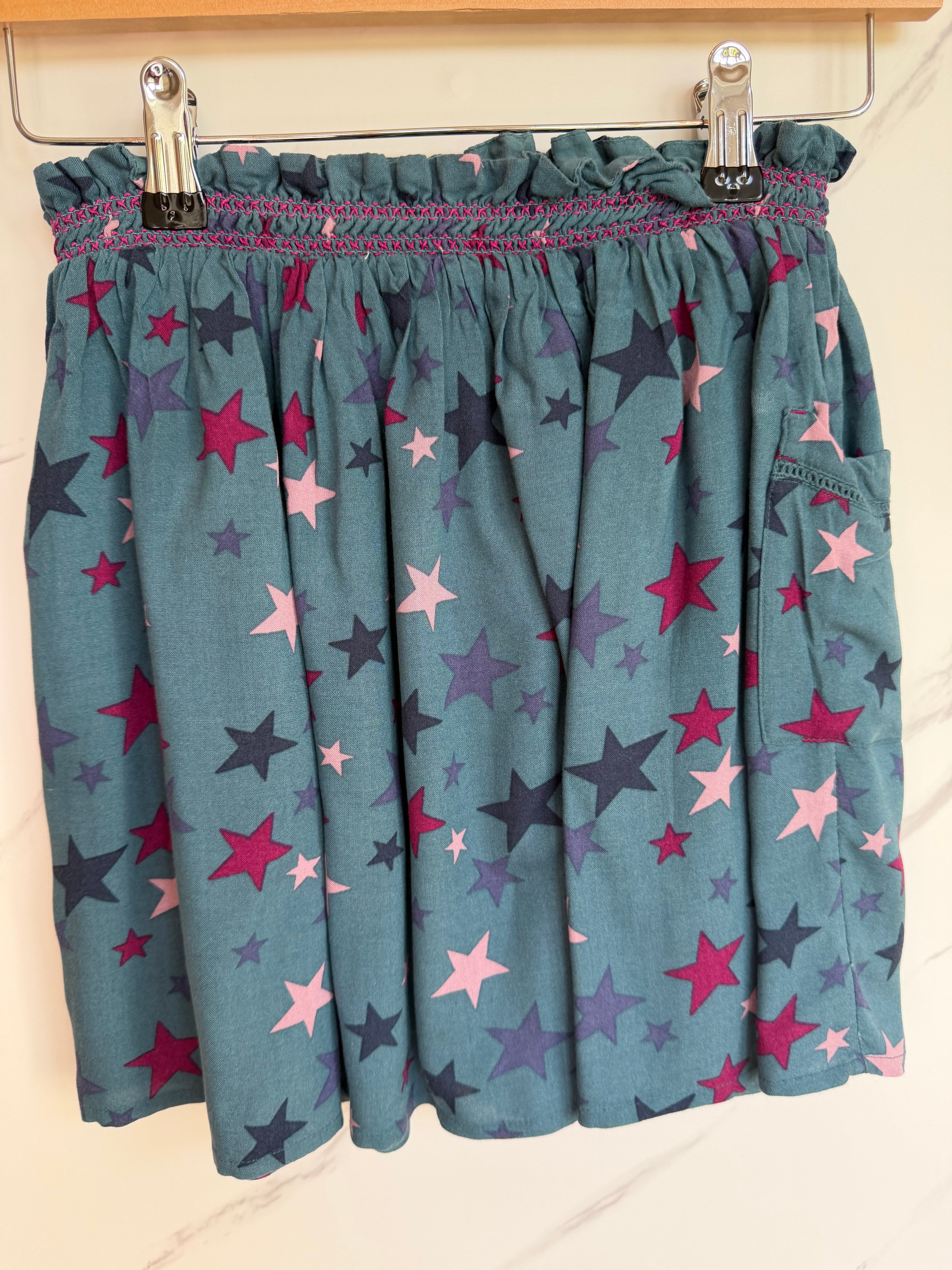 Fatface Blue Star Design Skirt Age 7-8 Years