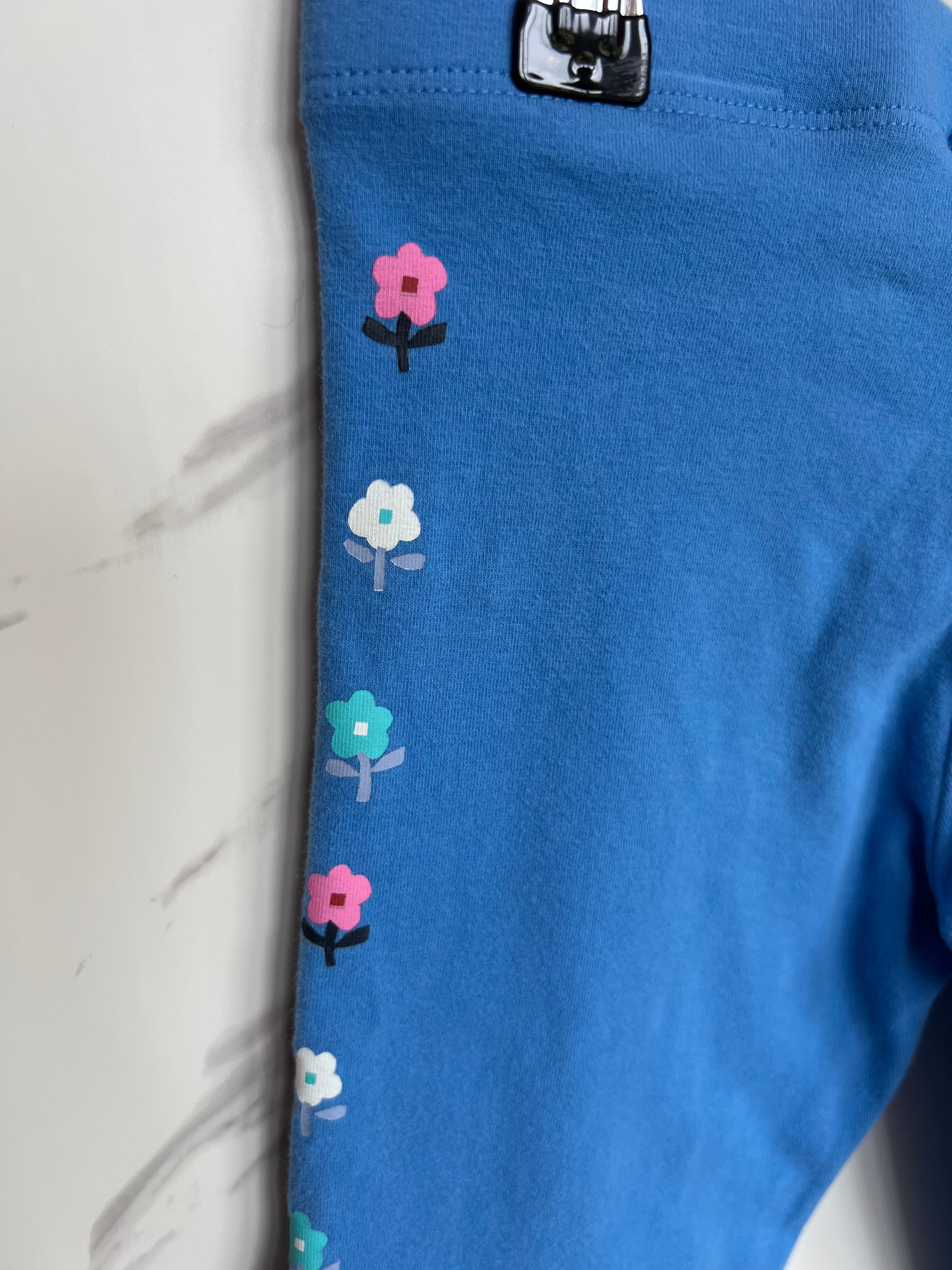 M&S Blue Leggings Age 6-7 Years