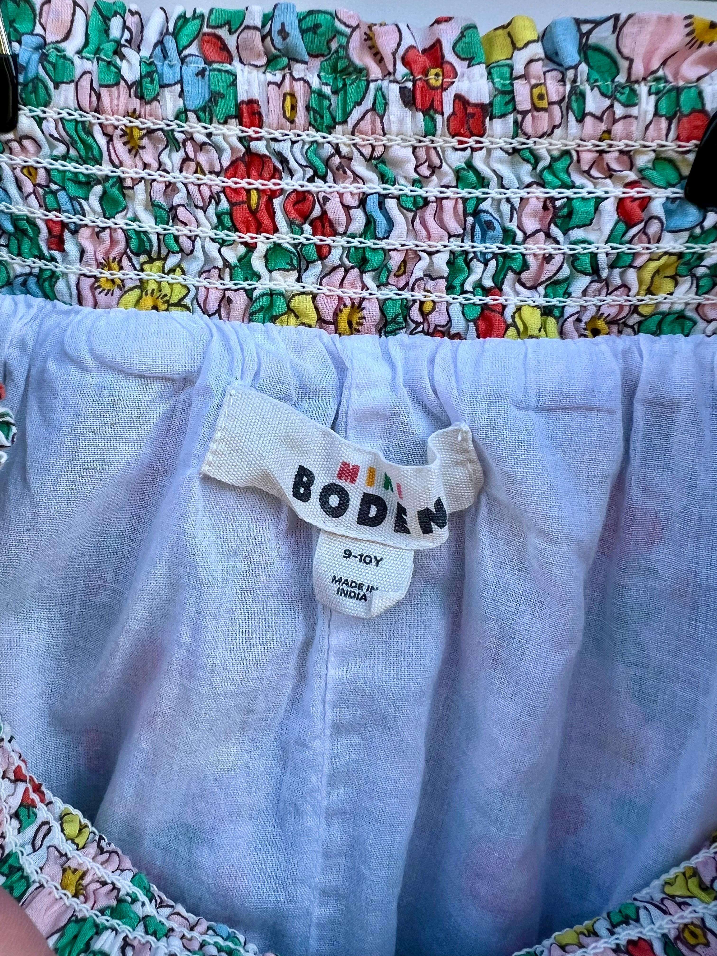 Boden Double Layered Floral Skirt Age 9-10 years