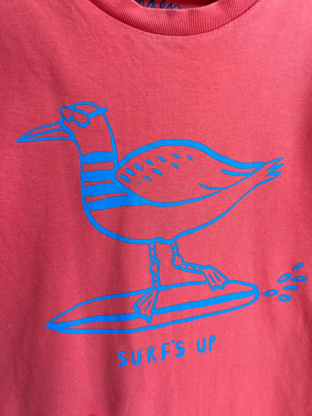 Boden Coral "Surf's Up" T-shirt Age 11-12 Years