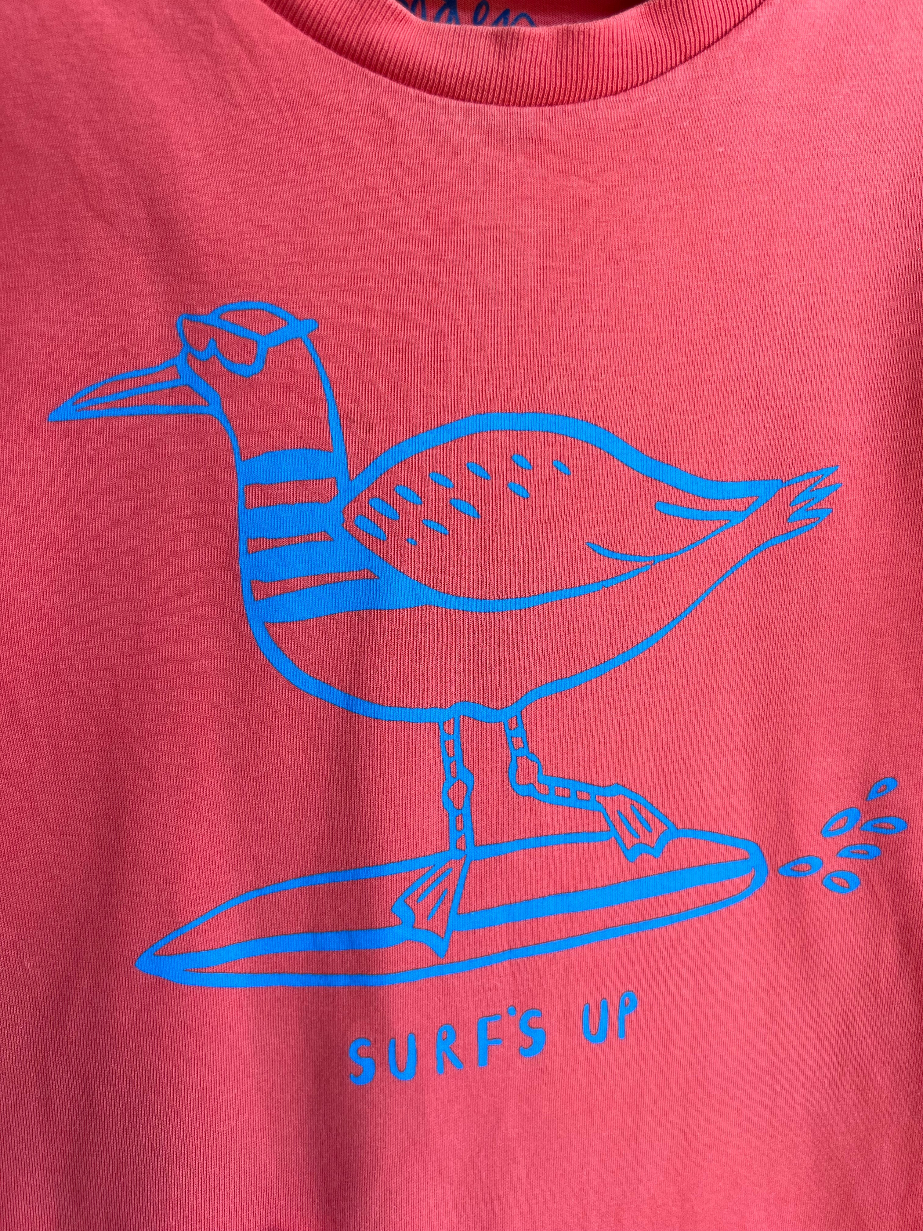 Boden Coral "Surf's Up" T-shirt Age 11-12 Years