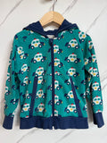 Maxomorra Police Car Zip Up Hoodie Age 2-3 Years