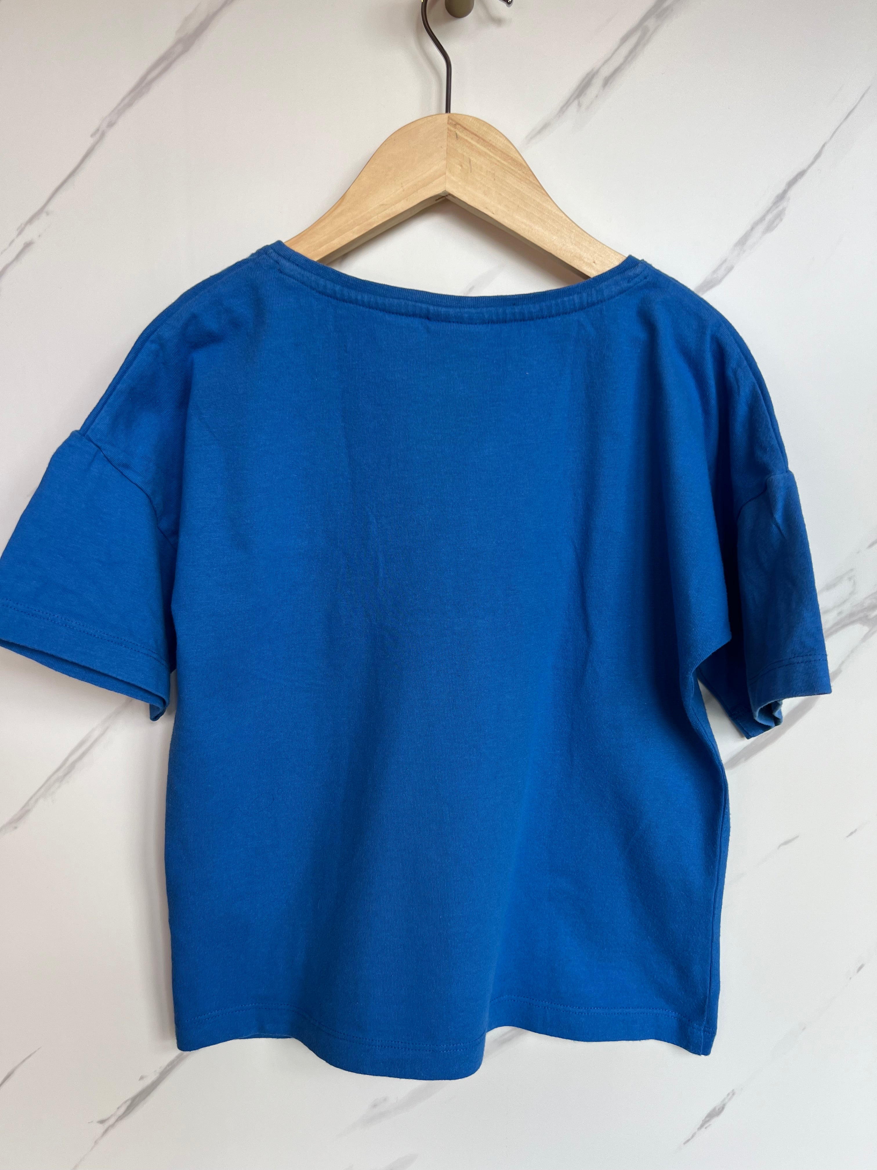 Frugi Blue Rainbow T-Shirt Age 8-9 Years