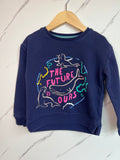 M&S Navy Sweatshirt Age 4-5 Years