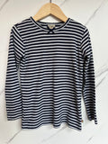 Frugi Navy & White Striped Pontelle Top Age 5-6 Years