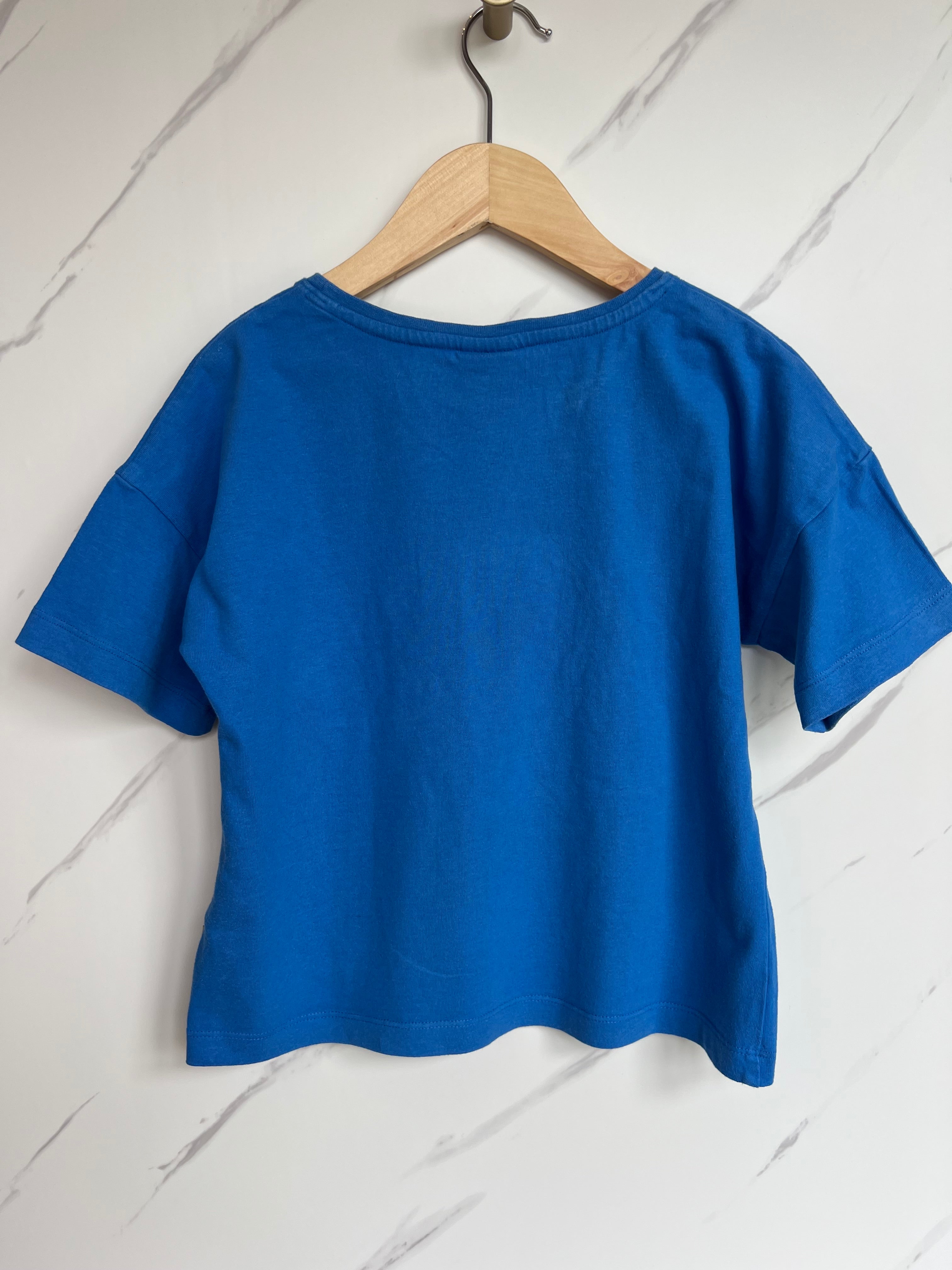 Frugi Blue Rainbow T-Shirt Age 7-8 Years