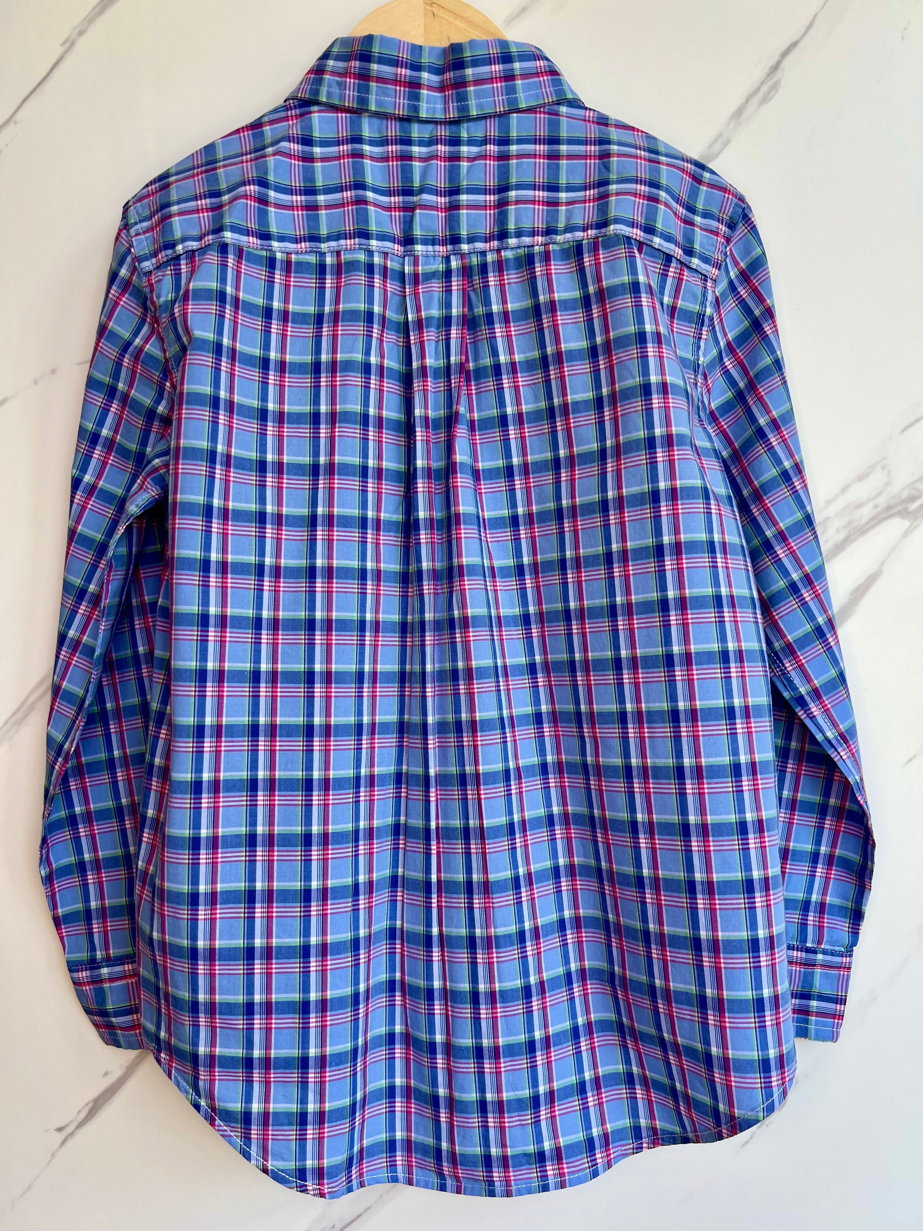 Ralph Lauren Blue Checked Shirt Age 5-6 Years