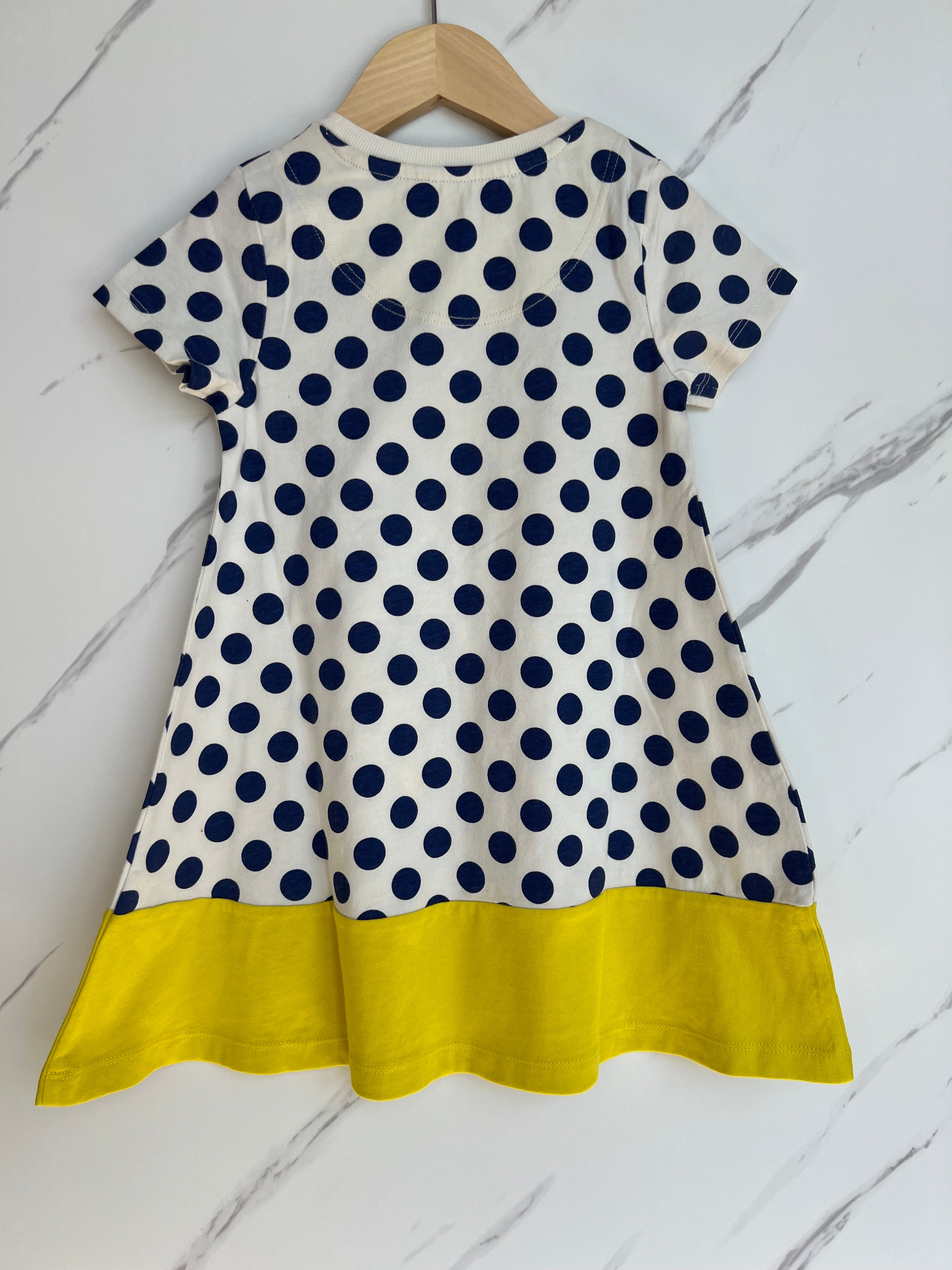 Boden Blue Polka Dot Dress Age 3-4 Years