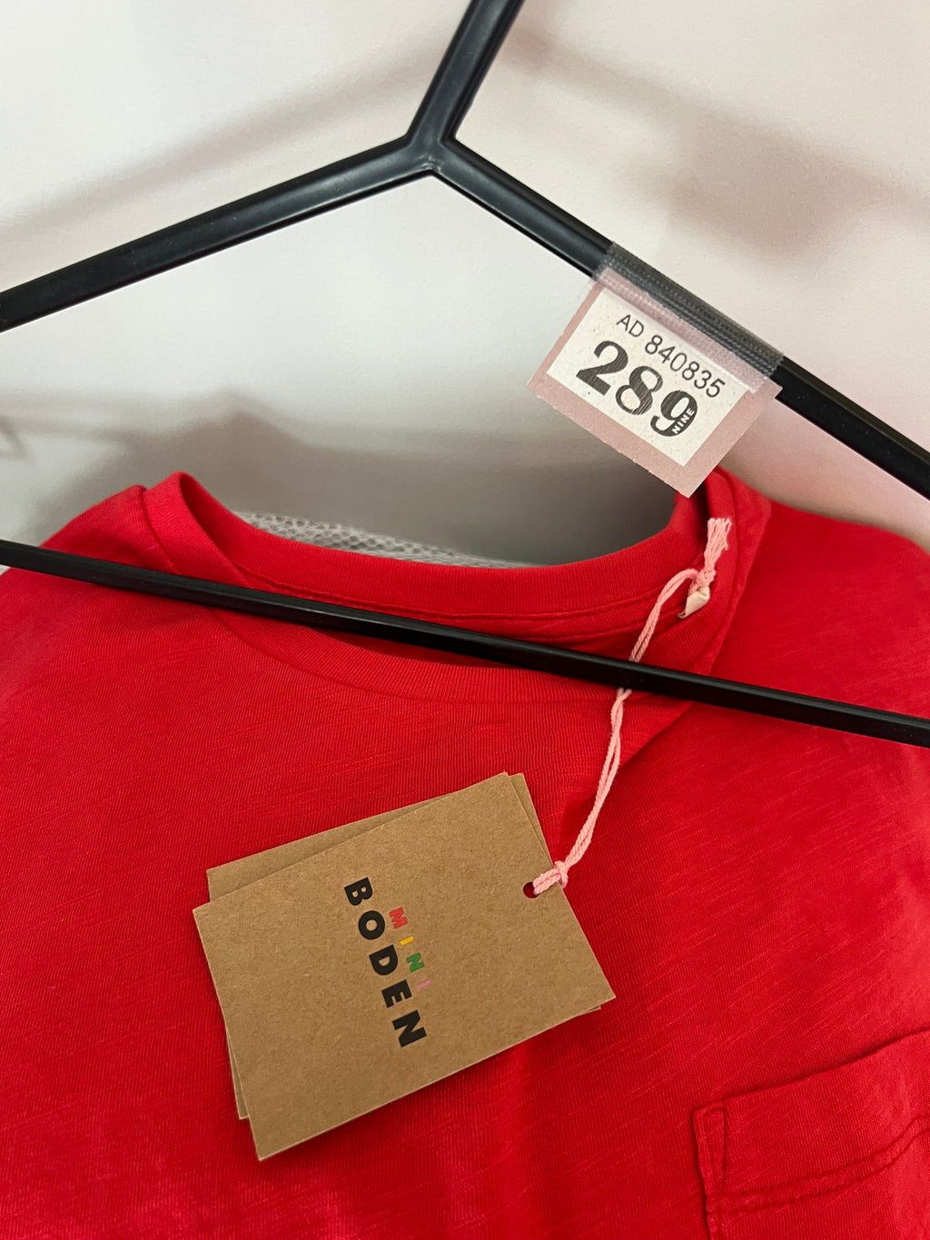 Boden Red Long-Sleeved T-Shirt Age 11-12 Years