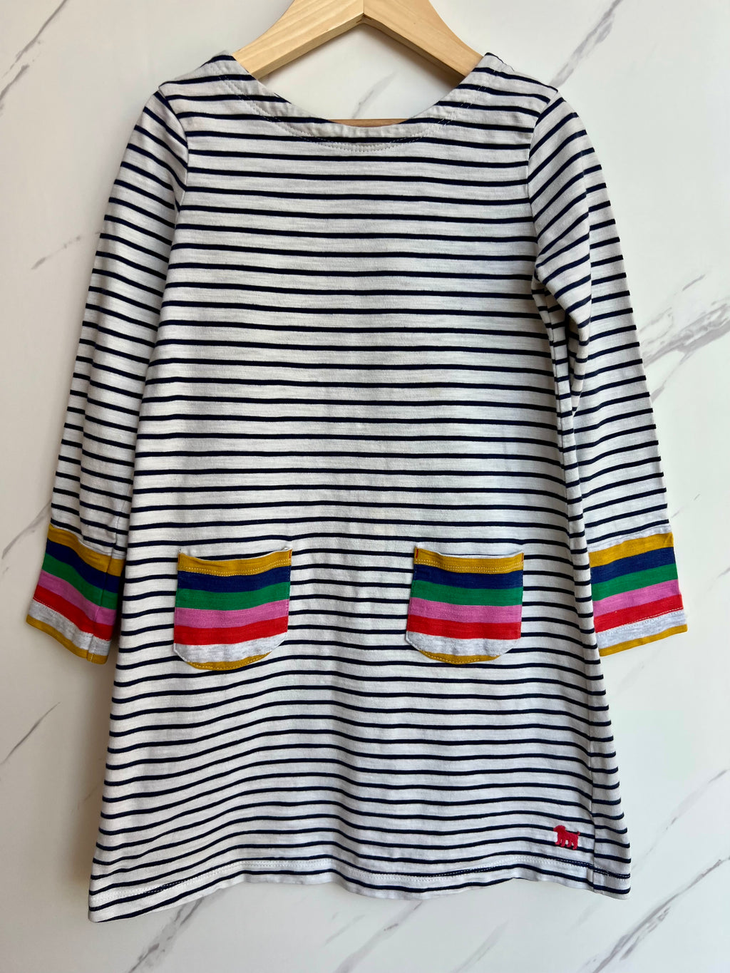 Boden Striped Tunic Dress Age 6-7 Years