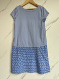 Joules Blue Striped & Wave Dress 9-10 Years
