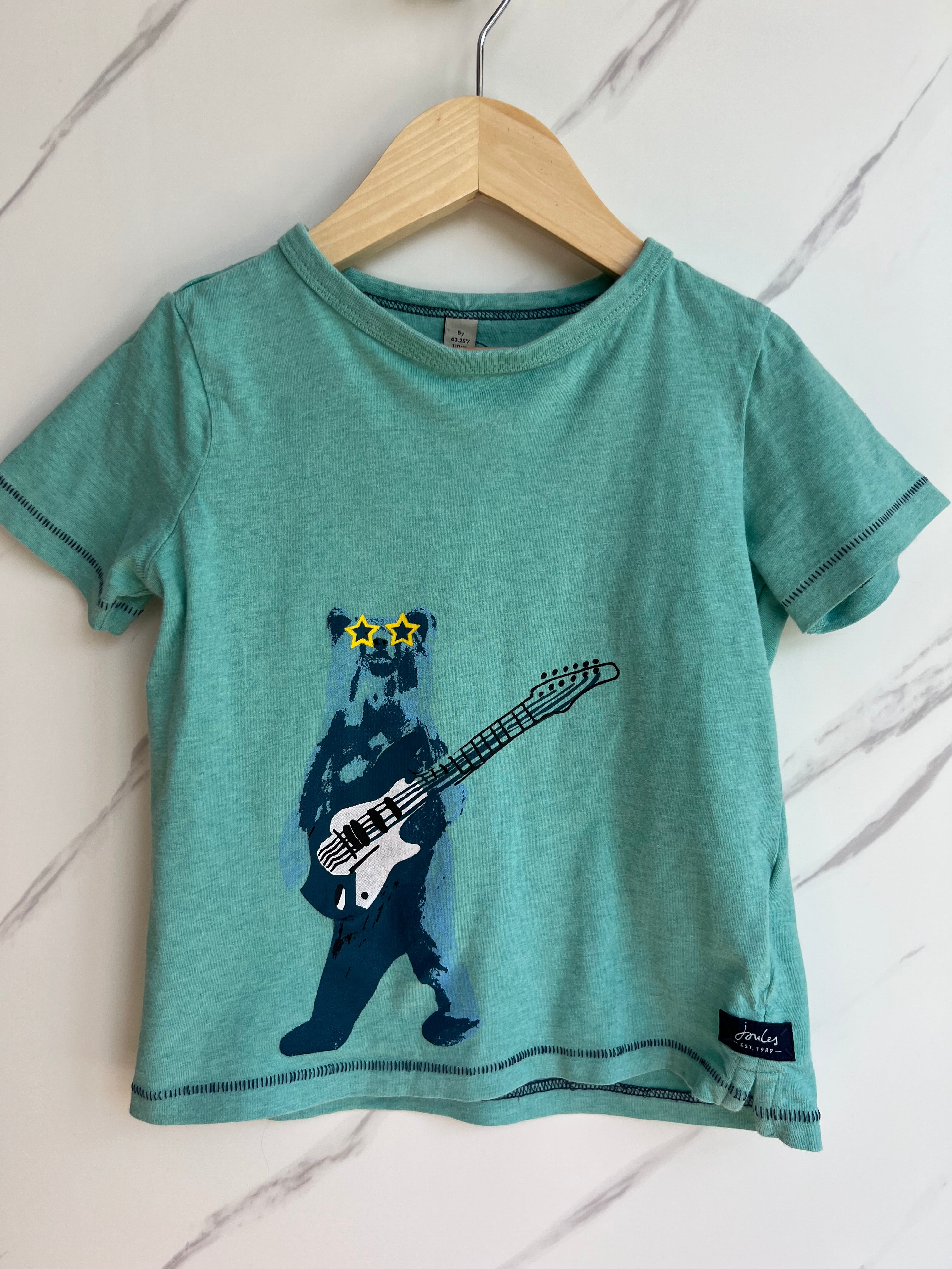 Joules Guitar Bear T-Shirt Age 4-5 Years