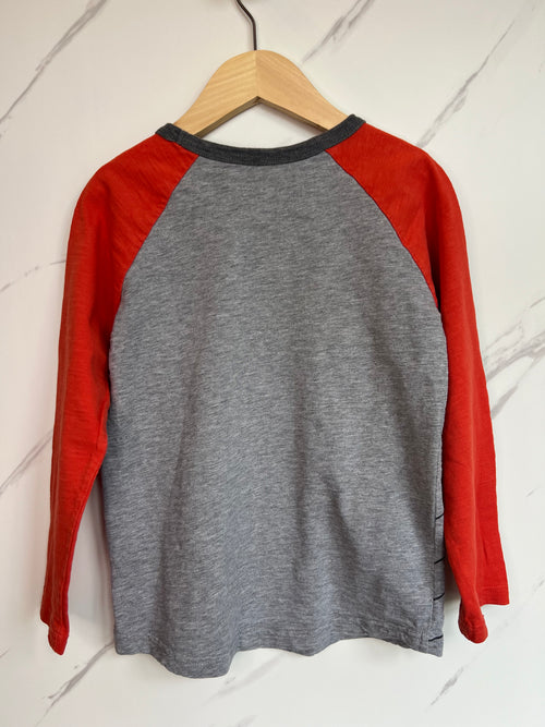Boden Grey & Red Headphones Long-Sleeved Top Age 5-6 Years
