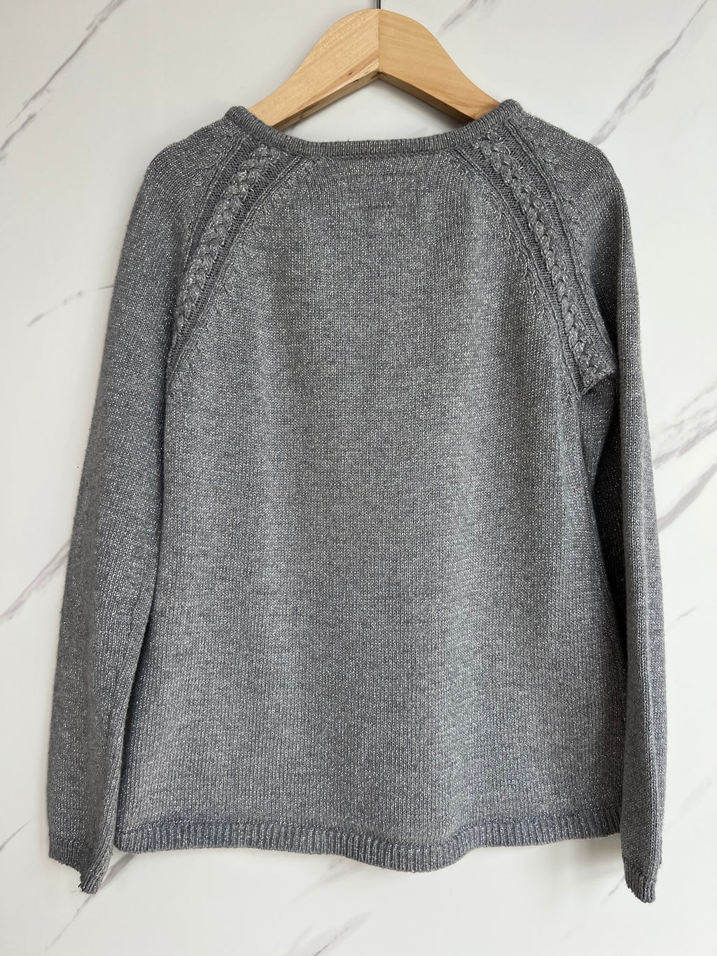 Joules Sparkly Grey Cardigan Age 7-8 Years