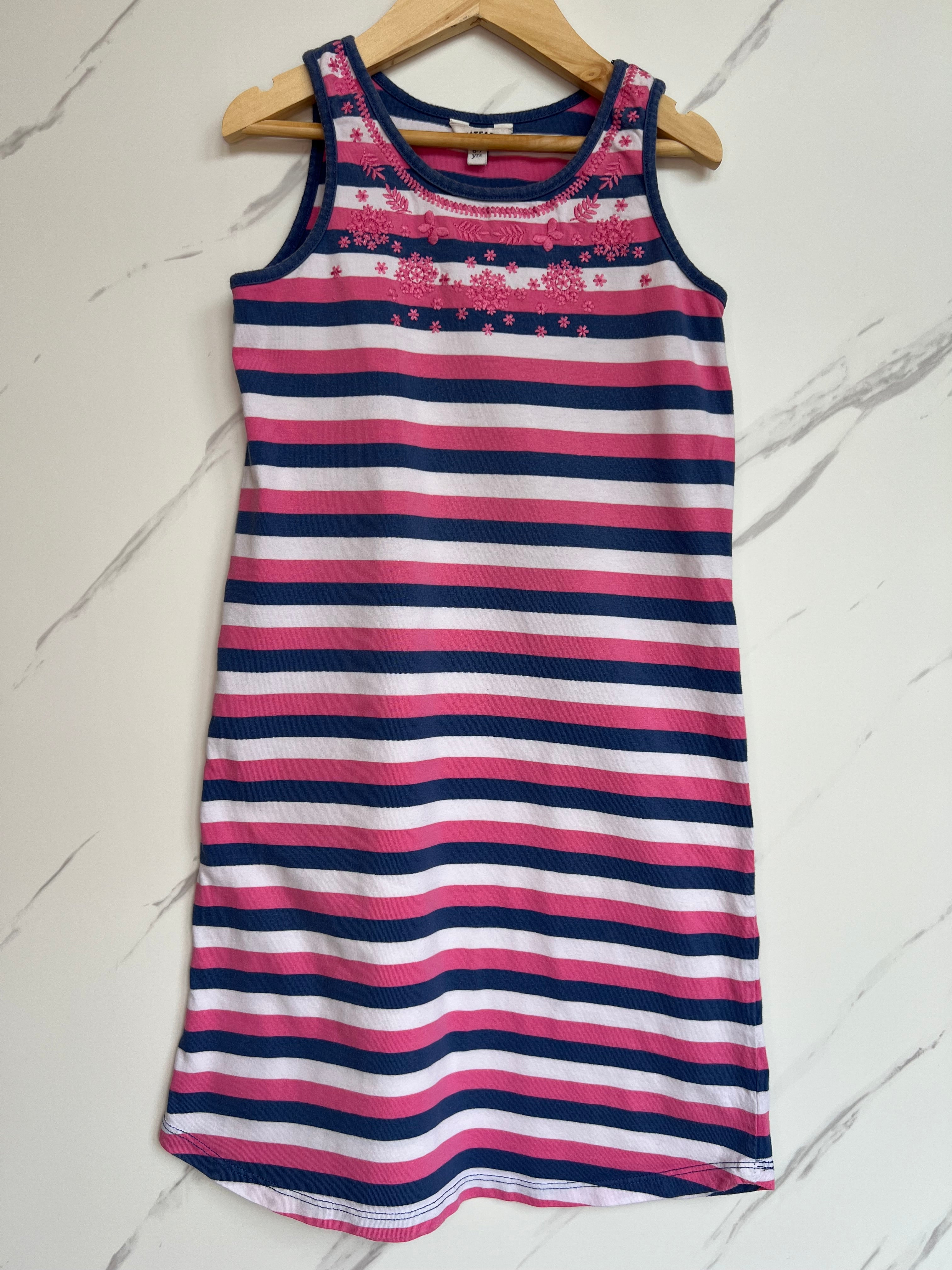 Fatface Striped Jersey Dress Age 6-7 Years