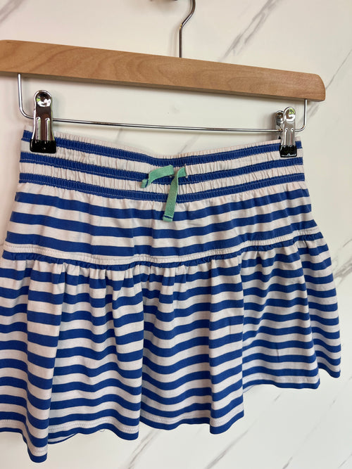 Boden Blue & White Striped Skort Age 11-12 Years