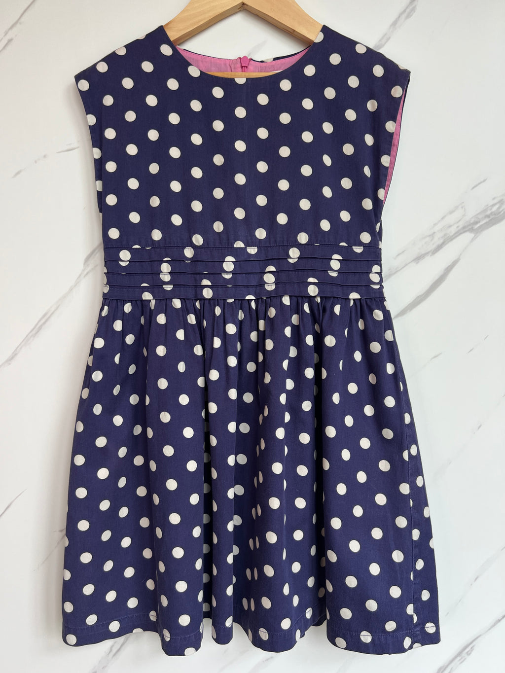 Boden Navy Polka Dot Dress Age 5-6 Years